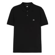 C.p. Company Logo Polo Shirt Black, Herr