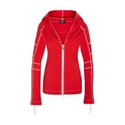 Borgo Adria Röd Dragkedja Hoodie Red, Dam