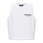 Balmain Beskuren oversize T-shirt White, Dam