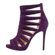 Christian Louboutin Pre-owned Pre-owned Mocka sandaler Purple, Dam