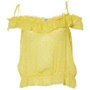 Moschino Pre-Owned Pre-owned Silke toppar Yellow, Dam