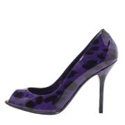 Dolce & Gabbana Pre-owned Pre-owned Laeder klackskor Purple, Dam