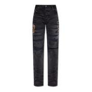 Amiri Jeans med vintageeffekt Black, Herr