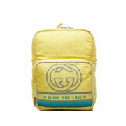 Gucci Vintage Pre-owned Nylon axelremsvskor Yellow, Dam