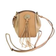 Chloé Pre-owned Pre-owned Mocka axelremsvskor Beige, Dam