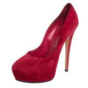 Casadei Pre-owned Pre-owned Mocka klackskor Red, Dam