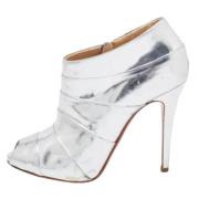 Christian Louboutin Pre-owned Pre-owned Laeder stvlar Gray, Dam
