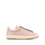 Lanvin Lite Curb Suede Sneakers Pink, Dam