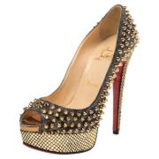 Christian Louboutin Pre-owned Pre-owned Tyg klackskor Yellow, Dam