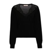 Twinset Nero Sweater Black, Dam