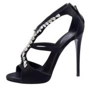 Giuseppe Zanotti Pre-owned Pre-owned Satin sandaler Black, Dam