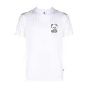 Moschino Teddy Bear Print T-shirt - Vit White, Dam