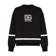 Dolce & Gabbana Långärmad Crewneck Sweatshirt Black, Herr