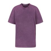 Alexander Wang Bi-Color Acid Logo T-shirt Purple, Dam