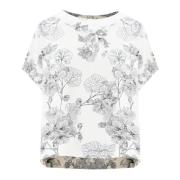 Kocca Blommig Blus Beige, Dam