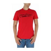 Plein Sport Röd Tryckt T-shirt Red, Herr