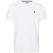 U.s. Polo Assn. Mjuk och bekväm vit Arjun T-shirt med logotyp White, H...