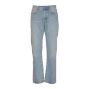 Séfr Klassiska Straight Cut Jeans Subtle Wash Blue, Herr