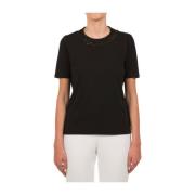 Le Tricot Perugia Svart T-Shirt Black, Dam