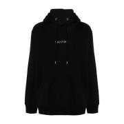 Lanvin Broderad Oversized Hoodie Black, Dam