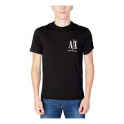 Armani Exchange Klassisk Svart Kortärmad T-Shirt Black, Herr