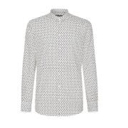 Dolce & Gabbana Vit Bomullsskjorta med Logomönster White, Herr