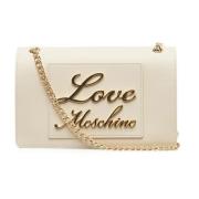 Love Moschino Vit Cross Body Väska för Kvinnor White, Dam