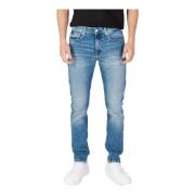 Calvin Klein Jeans Ljusblå Dragkedja och Knapp Jeans Blue, Herr