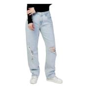 Calvin Klein Jeans Damjeans i Ekologisk Bomull Blue, Dam