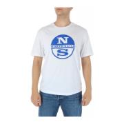 North Sails Vit Print Herr T-shirt White, Herr