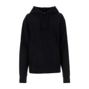 JW Anderson Svart bomullsweatshirt Black, Dam