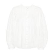 Isabel Marant Vita skjortor med 5,0 cm brätte och 55,0 cm omkrets Whit...