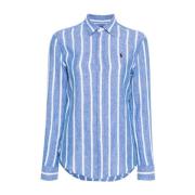 Ralph Lauren Skjortor med knappar framtill och långa ärmar Blue, Dam