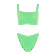 Hunza G Fluo Grön Xandra Bikini Green, Dam