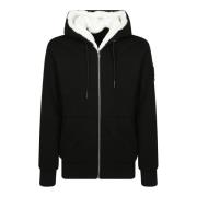 Moose Knuckles Logo Hoodie med Dragsko Black, Herr