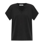 IRO Jolia T-shirt med logotyp Black, Dam