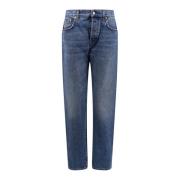 Gucci Blå Jeans med Horsebit-detalj Blue, Dam