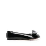 Loewe Svarta Vadderade Läder Ballerinaskor Black, Dam