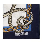 Moschino Tryckt silkeschal Multicolor, Dam