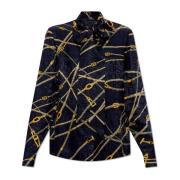 Versace Tryckt skjorta Blue, Dam