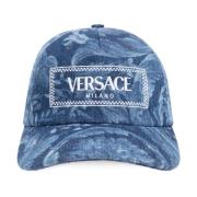 Versace Baseballkeps med logotyp Blue, Dam