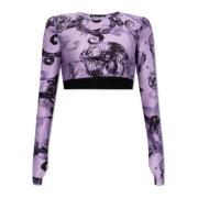 Versace Jeans Couture Beskuren topp Purple, Dam