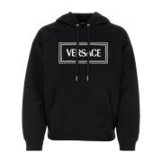 Versace Svart bomullsweatshirt Black, Herr