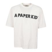 A Paper Kid Kräm Unisex T-Shirt White, Herr