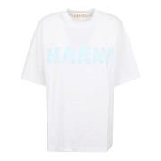 Marni Vit Bomull T-shirt White, Dam