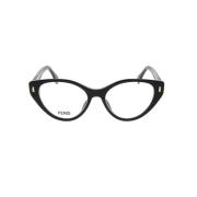 Fendi Eleganta Fendi Glasögon för en Stilfull Look Black, Unisex