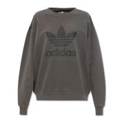 Adidas Originals Sweatshirt med logotyp Gray, Dam