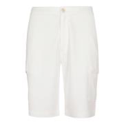 Brunello Cucinelli Stiliga Bermuda Shorts White, Herr
