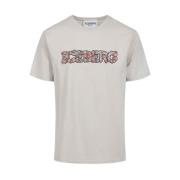 Iceberg T-shirt med blommigt logotyptryck Gray, Herr
