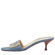 Dolce & Gabbana Pre-owned Pre-owned Denim sandaler Blue, Dam